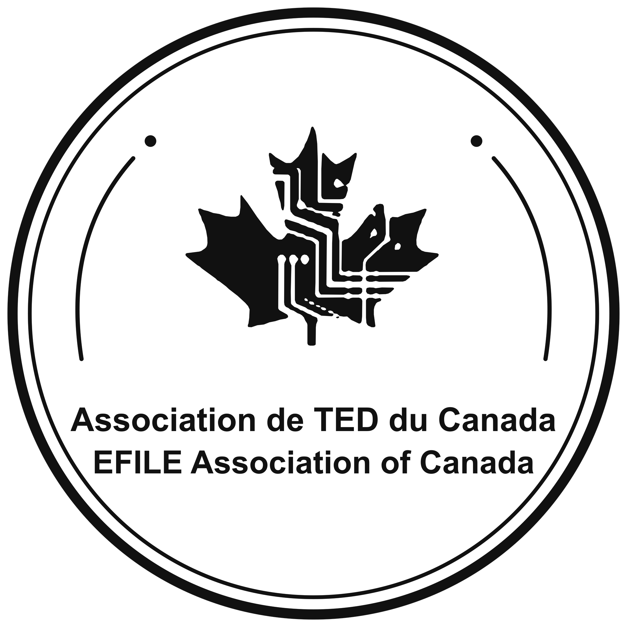 EFILE Association of Canada circular badge